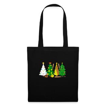 Softball Christmas Softball Player Xmas Party Gift - Stoffbeutel - Schwarz - Vorne