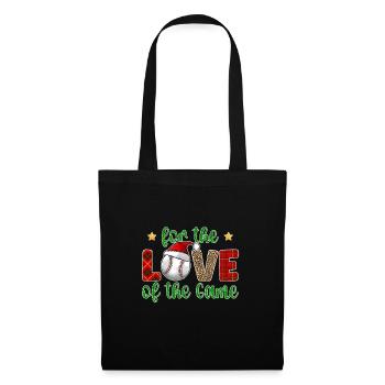 Baseball Christmas Gifts Baseball Player Xmas - Stoffbeutel - Schwarz - Vorne
