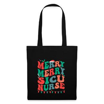 SICU Nurse Christmas Chirurgie ICU Nursing Xmas - Sac en tissu - noir - Devant