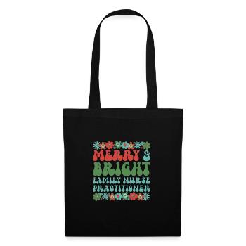 Family Nurse Practitioner Christmas FNP Xmas Gifts - Stoffbeutel - Schwarz - Vorne