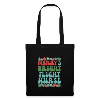 Flight Nurse Christmas RN Flight Nursing Xmas Gift - Tote Bag - black - Front