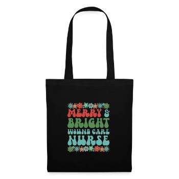 Wound Care Nurse Christmas RN Wound Nursing Xmas - Tote Bag - black - Front