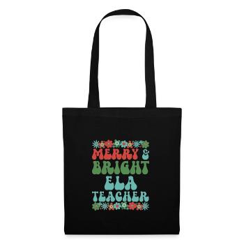 ELA Teacher Christmas English Language Arts Xmas - Tote Bag - black - Front