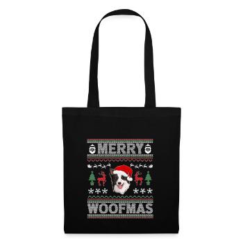 Border Collie Christmas Golden Dog Gift - Tote Bag - black - Front