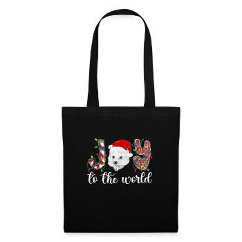 Westie Christmas Golden Dog Gift - Tote Bag - black - Front