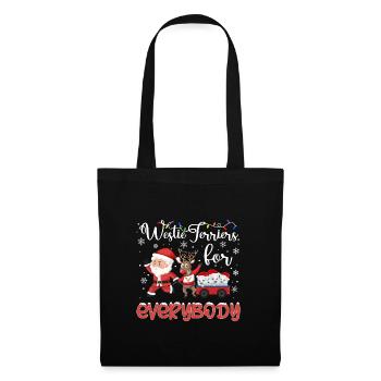 Westie Christmas Golden Dog Gift - Tote Bag - black - Front