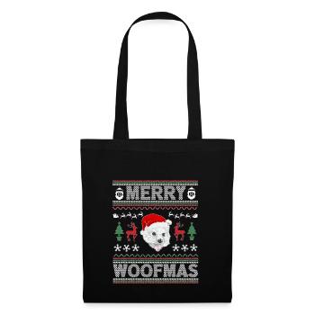 Westie Christmas Golden Dog Gift - Tote Bag - black - Front