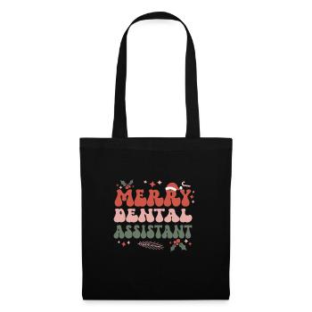 Dental Assistant Christmas Dental Assistant Xmas - Tote Bag - black - Front