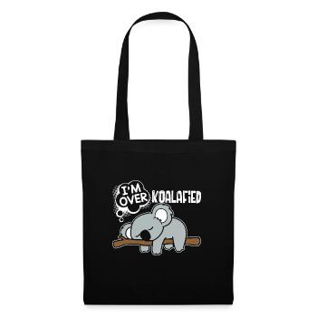 Koala Koala I Am Over Koalafied - Tote Bag - black - Front
