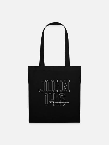 Jesus Christ Bible Verse Christian Faith God - Tote Bag - black