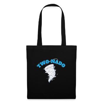 Deux Nado 2e anniversaire Tornade Thème Twonado 2 - Sac en tissu - noir - Devant