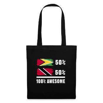 Guyana Flag Guyanais Guyanais - Sac en tissu - noir - Devant