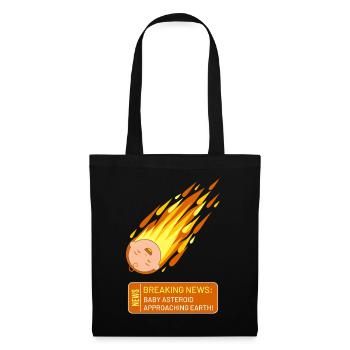 Breaking News: Baby Asteroid Approaching Earth - Tote Bag - black - Front