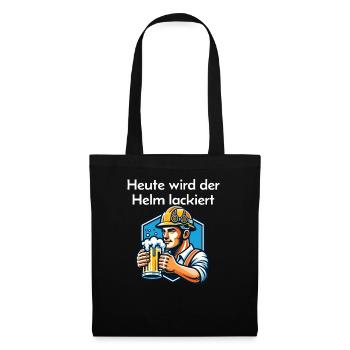 Beer - Today the helmet is painted Toast - Tote Bag - black - Front