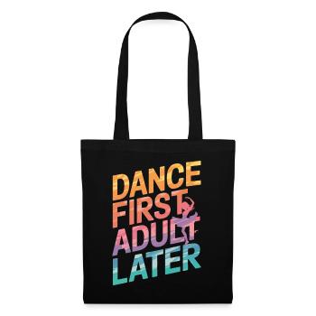 Tanzen Tänzer Tanzen - Stoffbeutel - Schwarz - Vorne