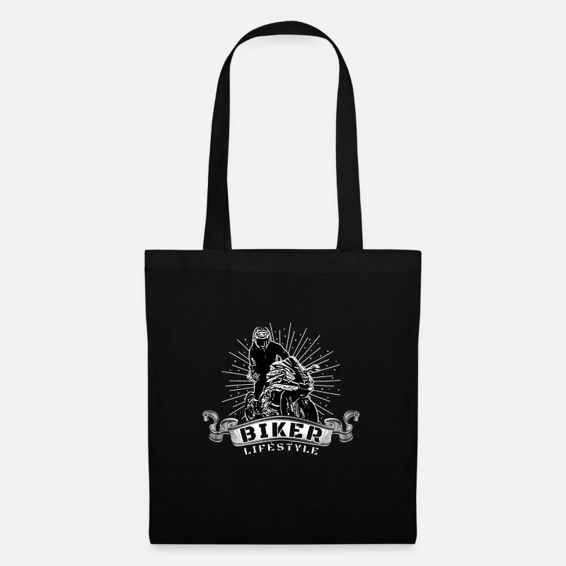 Motorcycle Lifestyle / Motorrad / Motorräder biker - Stoffbeutel - Schwarz
