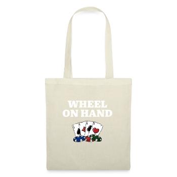 Wheel on Hand Poker Casino Poker Joueur de jeu - Sac en tissu - nature - Devant