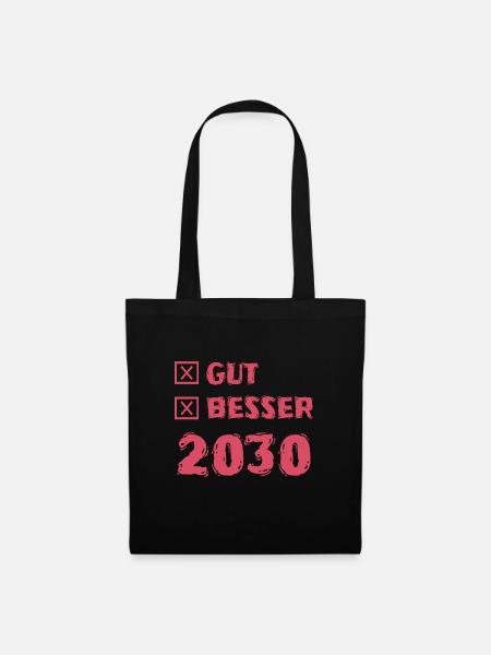 Besser 2030 - Stoffbeutel - Schwarz