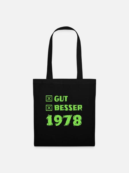 Besser 1978 - Stoffbeutel - Schwarz