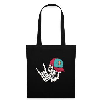 Rock Skull - Stoffbeutel - Schwarz - Vorne