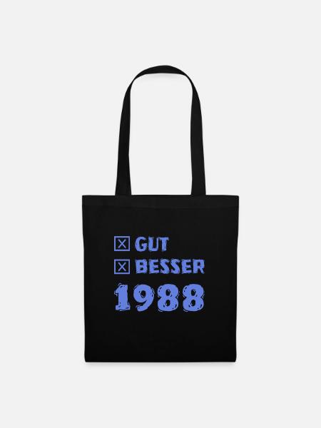 Jahr 1988 - Stoffbeutel - Schwarz