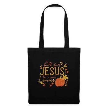 Tomber amoureux de Jésus croyant chrétien religieux - Sac en tissu - noir - Devant