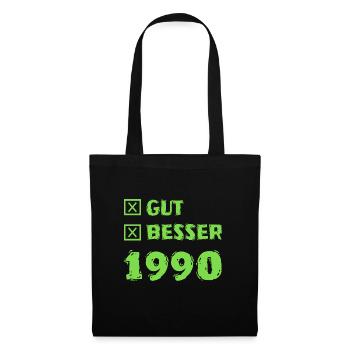 1990 - Stoffbeutel - Schwarz - Vorne
