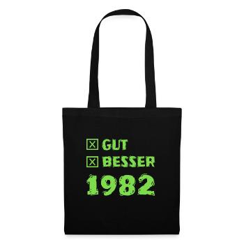 1982 - Stoffbeutel - Schwarz - Vorne