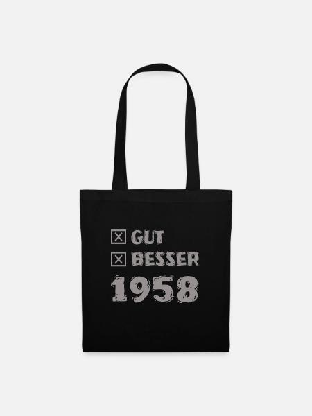 Jahr 1958 - Stoffbeutel - Schwarz