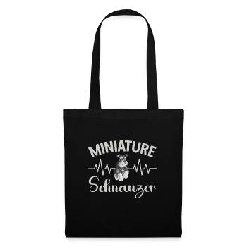 Miniature Schnauzer Dog Schnauzer - Tote Bag - black - Front