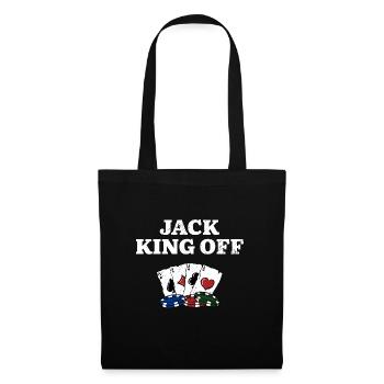 Jack King Off Card Games Poker Card Player Poker - Tote Bag - black - Front