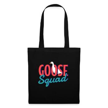 Goose Squad Nature Oiseaux Oies Animaux sauvages - Sac en tissu - noir - Devant