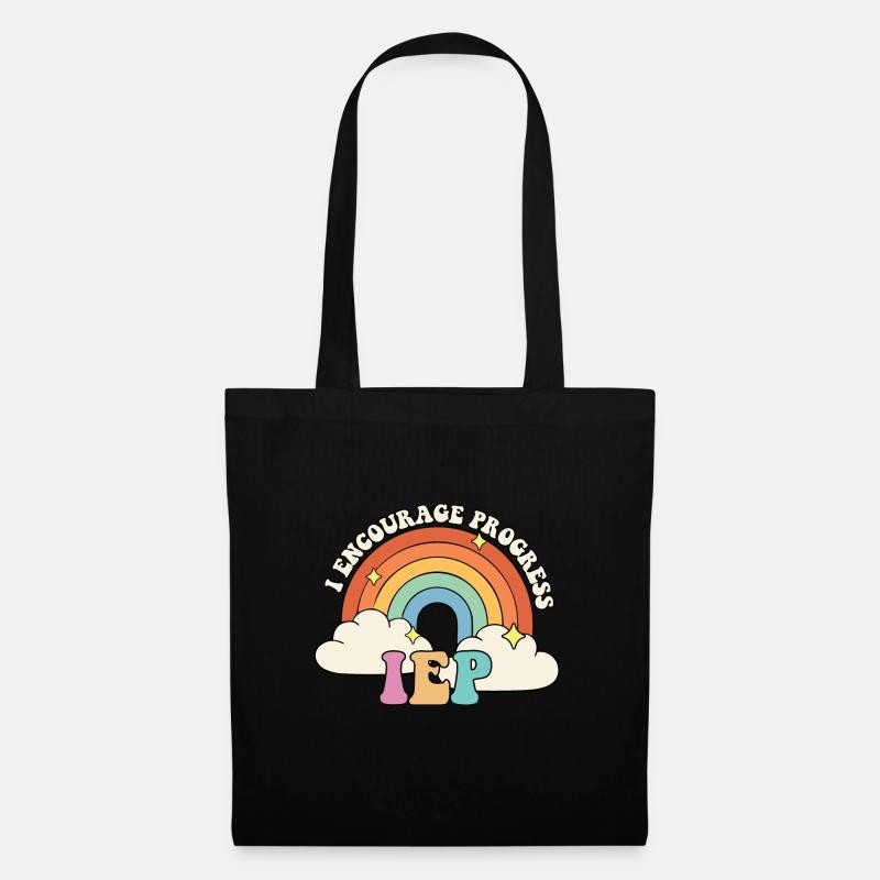 J’encourage le progrès Groovy Sped Teacher - Sac en tissu - noir