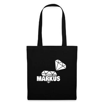 Kostbar Markus - Stoffbeutel - Schwarz - Vorne