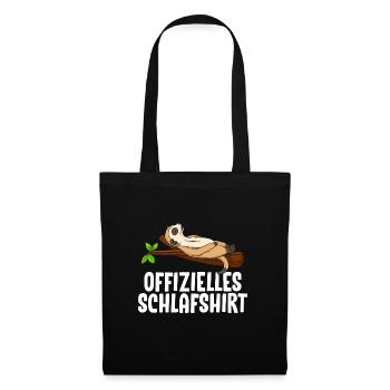 T-shirt de nuit officiel Meerkat - Sac en tissu - noir - Devant