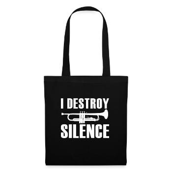 Trompette - Sac en tissu - noir - Devant
