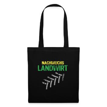 Nachwuchs Landwirt Bauer Landwirtschaft - Stoffbeutel - Schwarz - Vorne