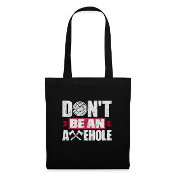 Hache Hache Lancer Hache Hache Lancer Hache Lancer Ne Pas Être - Sac en tissu - noir - Devant