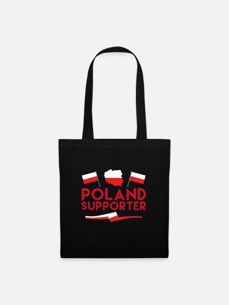 Fan des Polen-Anhängers. Unterstützer aus Polen. - Stoffbeutel - Schwarz