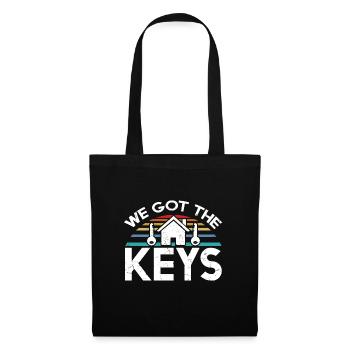 We Got The Keys Distressed Vintage - Tote Bag - black - Front