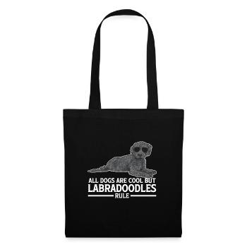 Labradoodle Dog - Tote Bag - black - Front