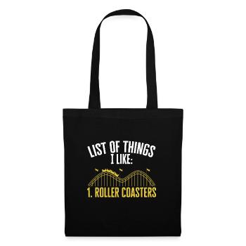 Roller Coaster Amusement Park - Tote Bag - black - Front