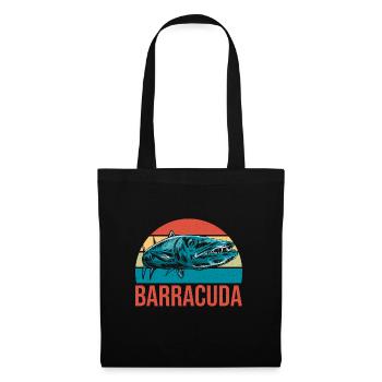 Cadeau pour les amateurs de poissons Barracuda - Sac en tissu - noir - Devant