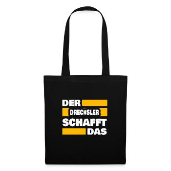 Woodturning as work - Tote Bag - black - Front