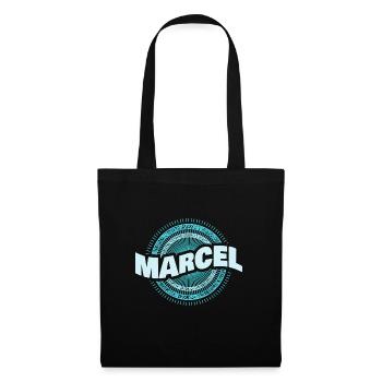 Cadeau pour Marcel - Sac en tissu - noir - Devant