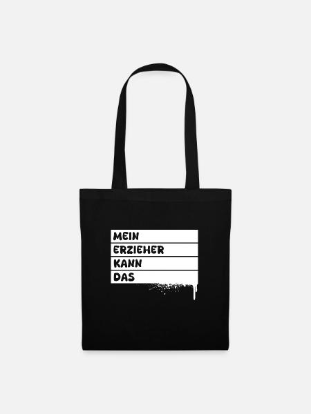 Beruf Erzieher - Stoffbeutel - Schwarz