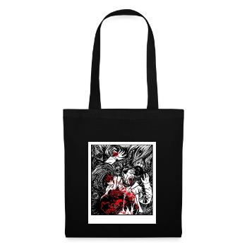 horreur 1 - Sac en tissu - noir - Devant