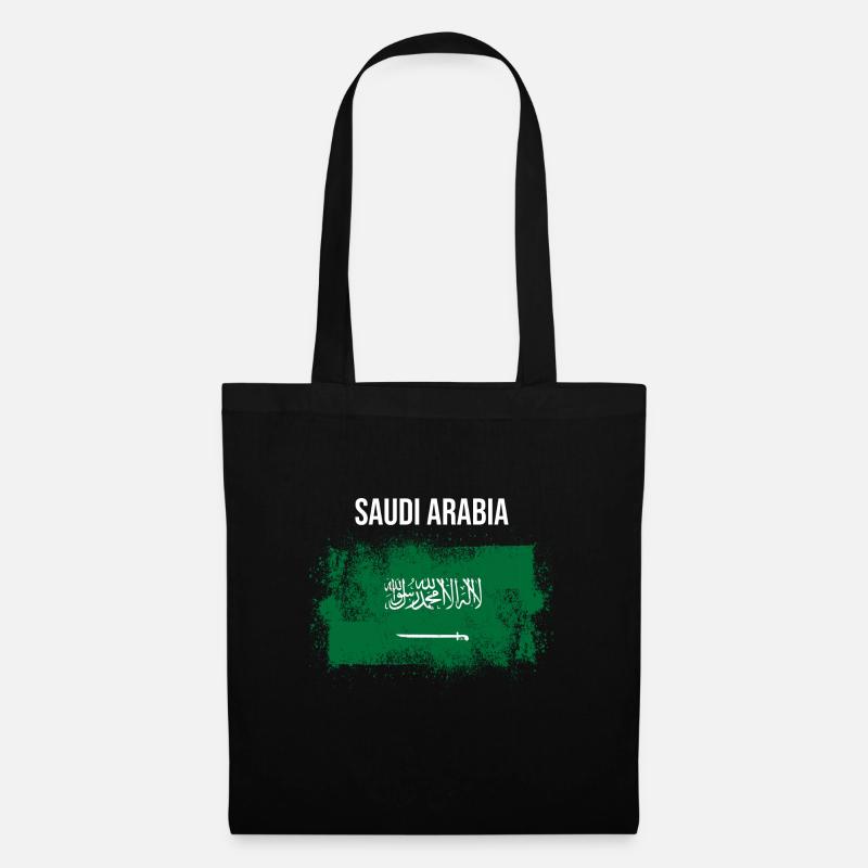Saudi-Arabien - Stoffbeutel - Schwarz