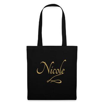 Nicole - Sac en tissu - noir - Devant