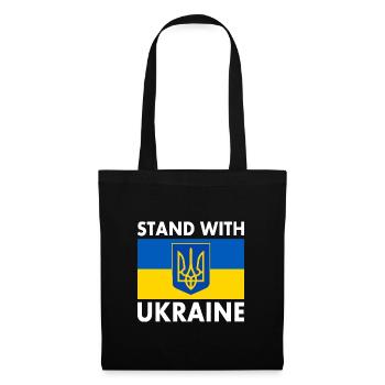 Stand with ukraine - Stoffbeutel - Schwarz - Vorne